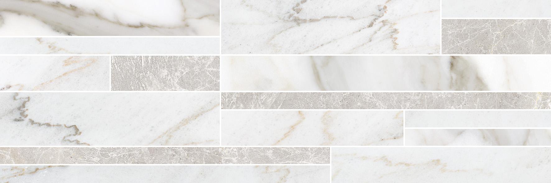 Keramika Kanjiža Marmo Bianco Scala 25x75 9,2mm pločica zidna 1.312 62.976