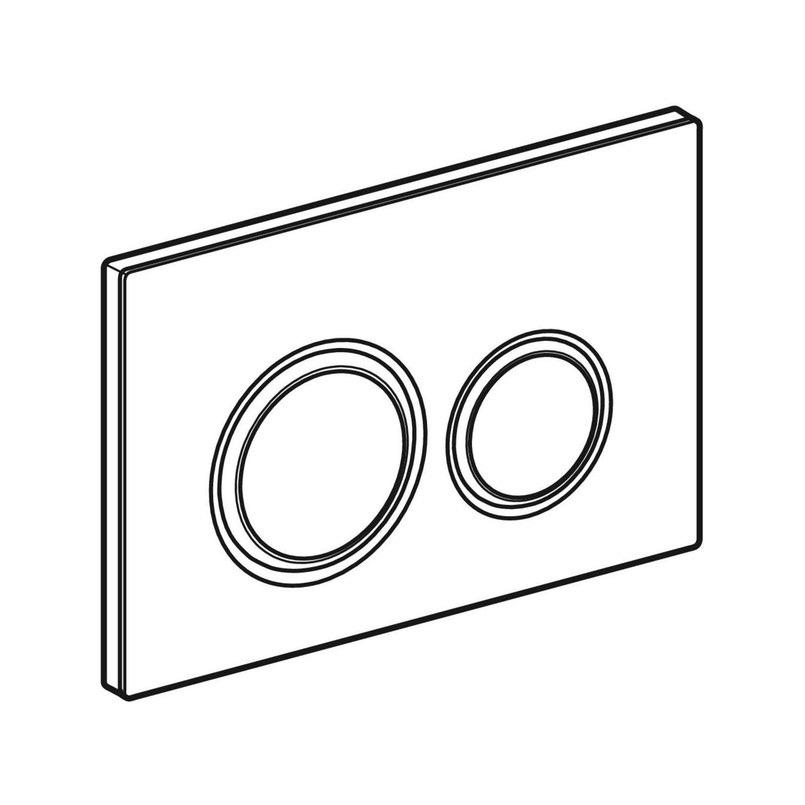 Geberit Sigma50 White / Brass taster za ugradne vodokotliće dvokoličinski okrugli 115.652.SI.1