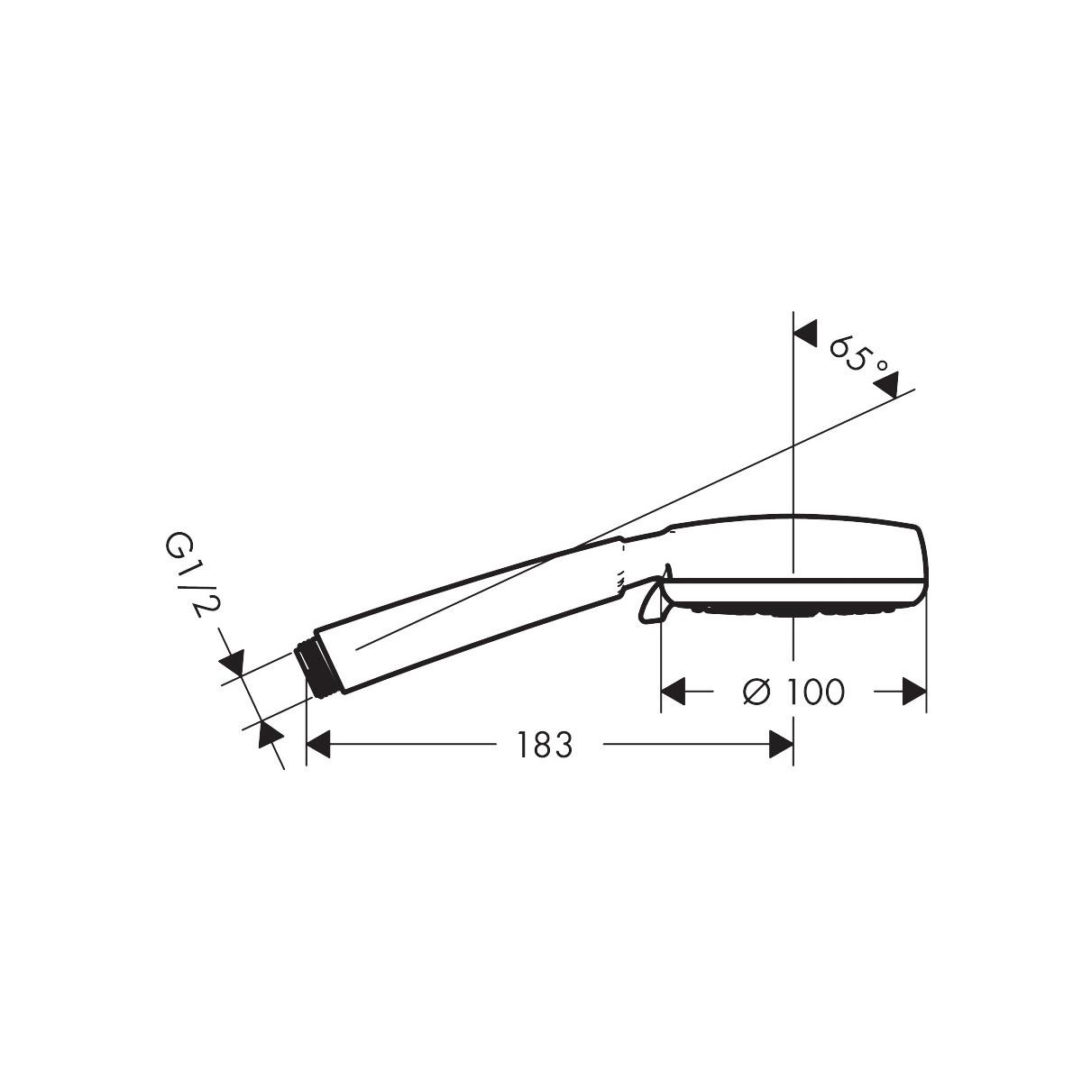 Hansgrohe Crometta Vario 100 White/Chrome ručni tuš 4 vrste mlaza 26824400