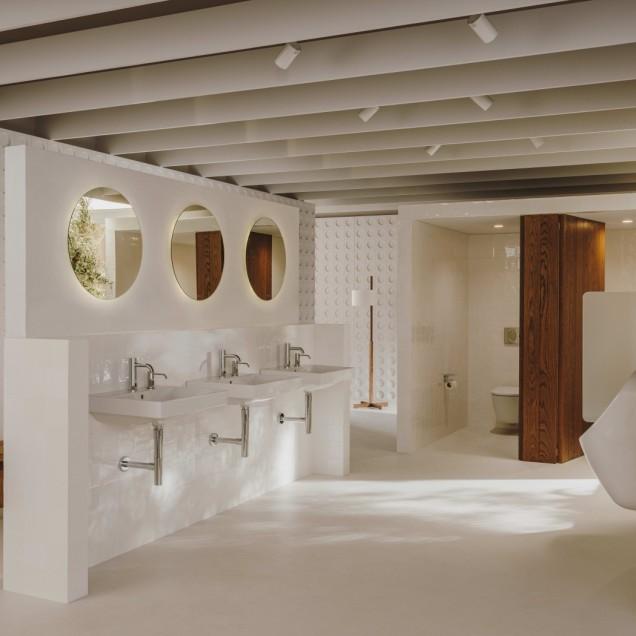 Roca Ona White Fineceramic® umivaonik (lavabo) 55x46x8 konzolni sa rupom za bateriju i prelivom A327685000