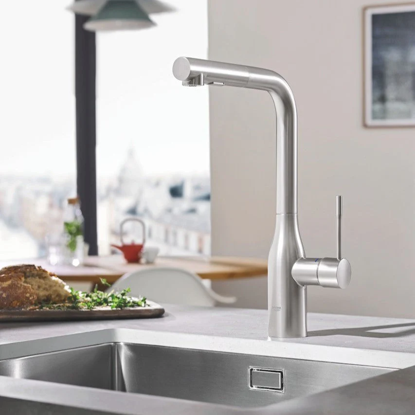 Grohe Essence 315 Chrome baterija (slavina) za sudoperu sa izvlačnim tušem 30270000