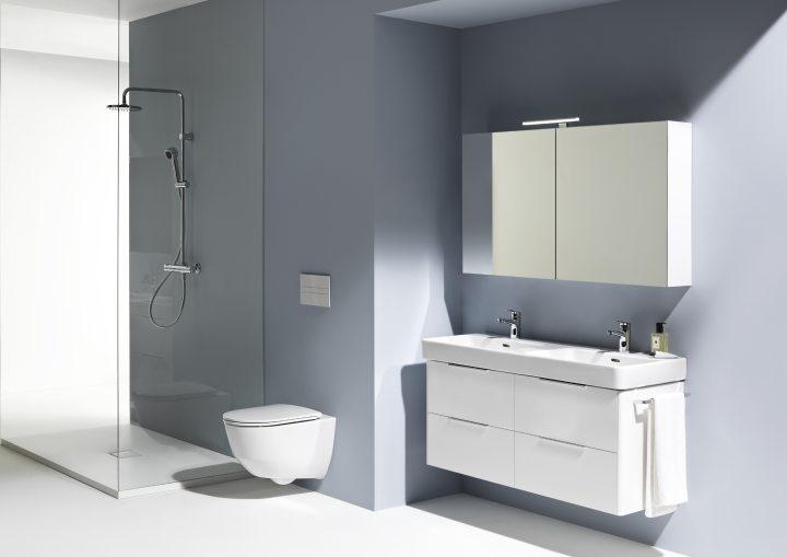 Laufen Pro S Compact White umivaonik (lavabo) 60x38x9,5 konzolni i nadgradni sa prelivom pravougaoni 8.1795.9.000.104.1