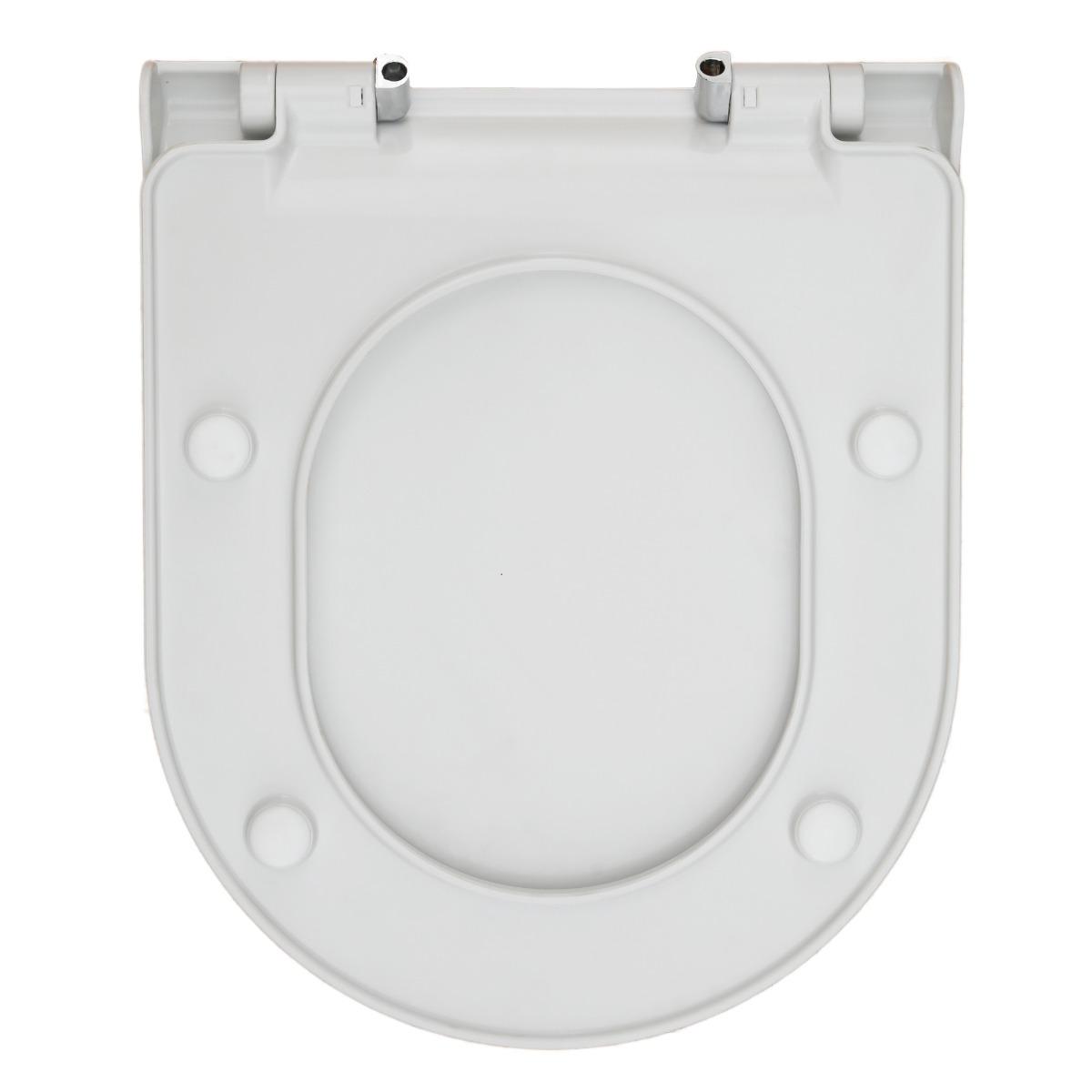 Giusta Ultima Vortex White WC šolja konzolna sa skrivenim kačenjem i Vortex kružnim ispiranjem bez oboda 31101000 + Giusta Ultima White Slim SoftClose QuickRelease WC daska sporospuštajuća i lakoskidajuća 39101000