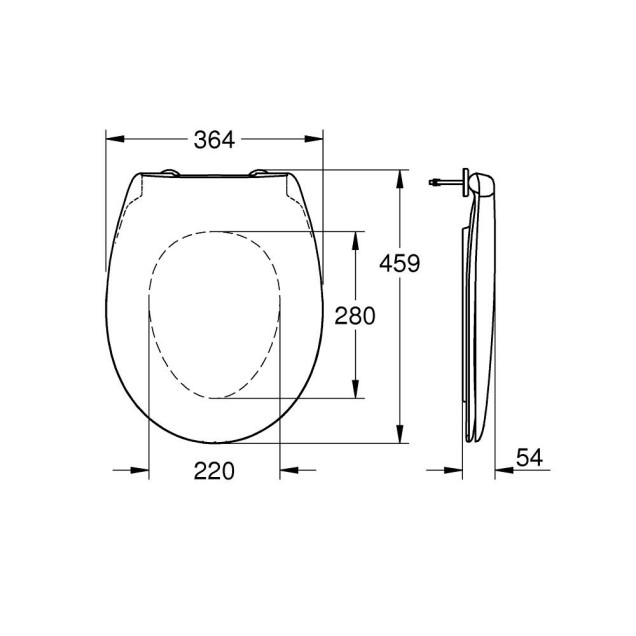 Grohe Bau Ceramic Alpine White Rimless WC šolja konzolna 39491000 + Grohe Bau Ceramic Alpine White daska za WC šolju lakoskidajuća 39492000