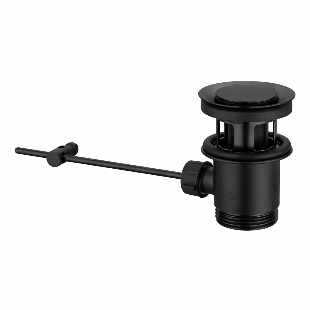 Grohe Cubeo 105 Matt Black baterija (slavina) za umivaonik sa odlivnim ventilom sifona pop-up 1017492430