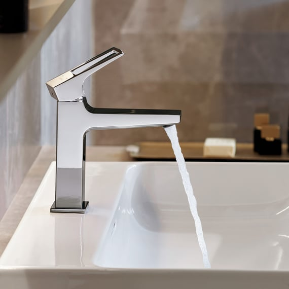 Hansgrohe Metropol 110 Chrome Air Power baterija (slavina) za umivaonik sa odlivnim ventilom sifona push-open 32508000