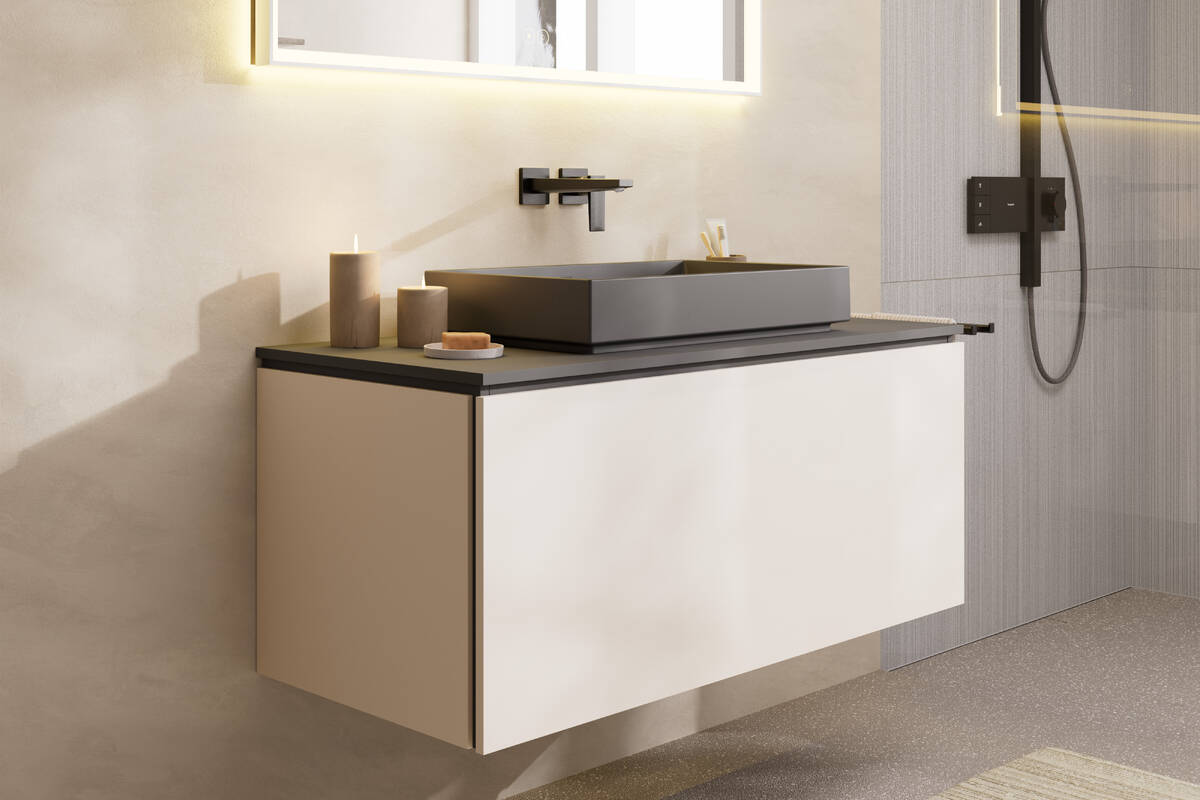 Hansgrohe Metropol 225 Matt Black uzidna baterija (slavina) za umivaonik sa odlivnim ventilom sifona nezatvorivim 32526670