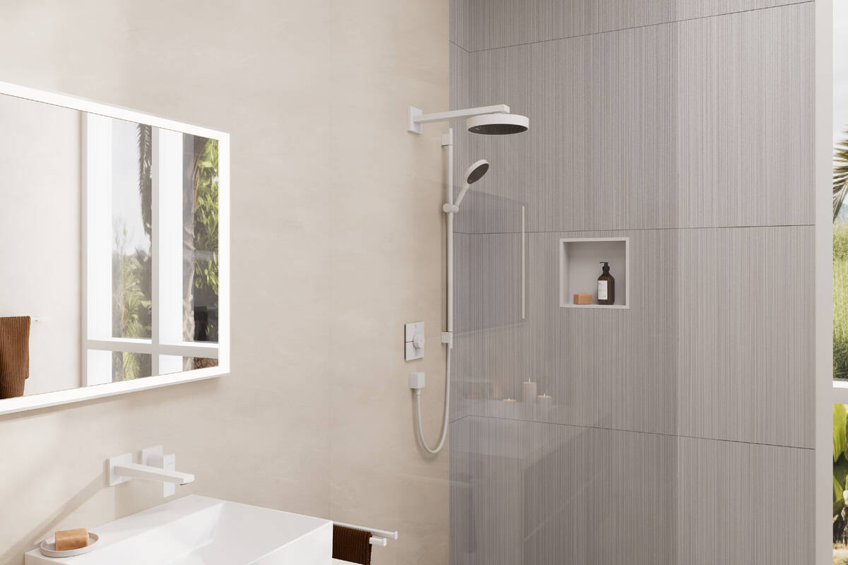 Hansgrohe Metropol 225 Matt White uzidna baterija (slavina) za umivaonik sa odlivnim ventilom sifona nezatvorivim 32526700