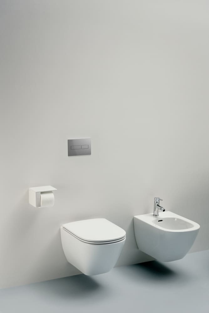 Laufen Lua Rimless White WC šolja 36x52x35 konzolna četvrtasta 8.2008.0.000.000.1 + Laufen Lua Slim SoftClose White daska za WC šolju sporospuštajuća i lakoskidajuća od duroplasta 8.9108.3.000.000.1