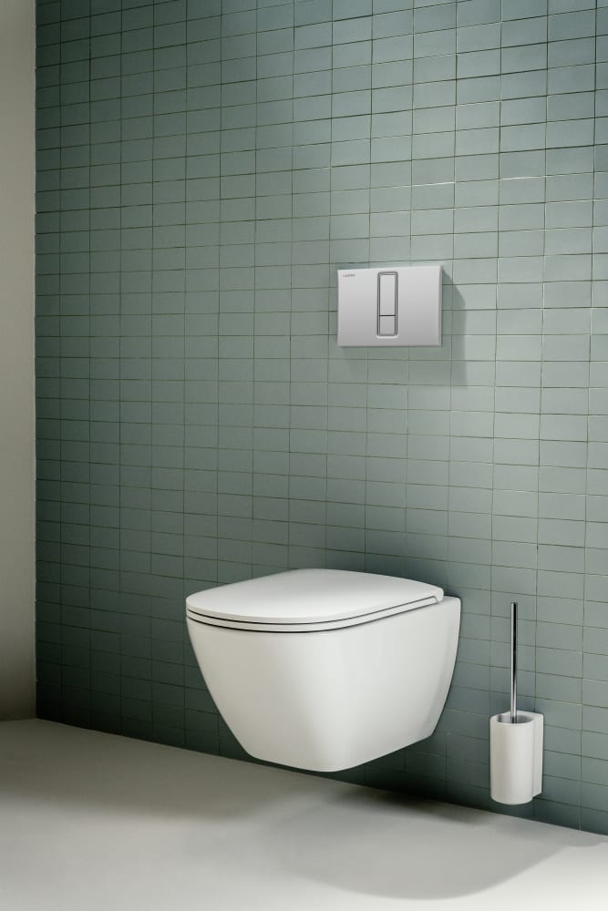 Laufen Lua Rimless White WC šolja 36x52x35 konzolna četvrtasta 8.2008.0.000.000.1 + Laufen Lua Slim SoftClose White daska za WC šolju sporospuštajuća i lakoskidajuća od duroplasta 8.9108.3.000.000.1