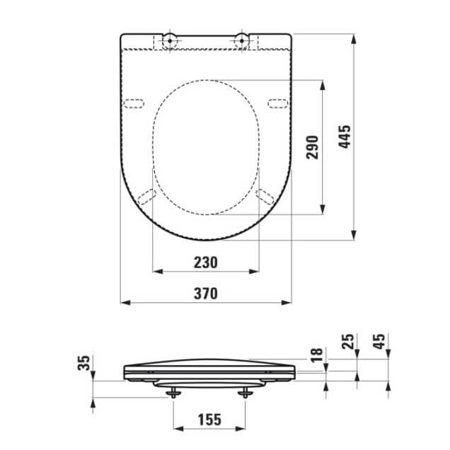 Laufen Pro White Rimless WC šolja konzolna 36x53x34 8.2096.6.000.000.1 + Laufen Pro Slim White WC daska sporospuštajuća 8.9896.6.000.000.1