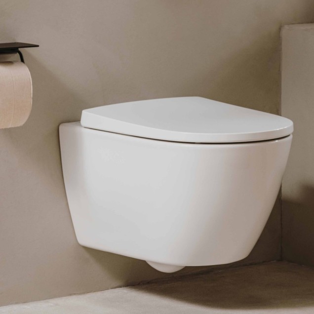 Roca Ona SoftClose Matt Black daska za WC šolju sporospuštajuća i lakoskidajuća sa šarkama od nerđajućeg čelika A801E12081