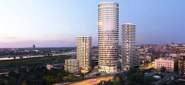 Potkrovlje centralne kule Skyline u Beogradu